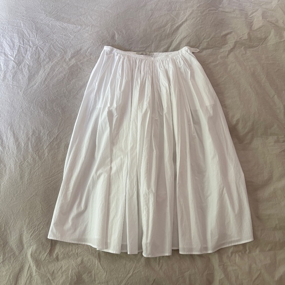 Nothing Written White Poplin Midi Skirt - Size M - Picture 4 of 7